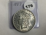 1887 Morgan Dollar Unc