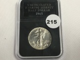 1945 Walking Liberty Half Unc