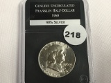 1960 Franklin Half Unc