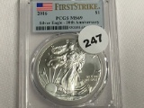 2016 30th Anniversary Silver Eagle PCGS MS 69