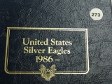 4 American Silver Eagles in Album GEM