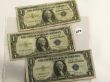(2) 1935 E&G $1 Silver Certificate & (1) 1957A Silver Certificate