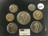 1991 New Zealand Unc Coin Set