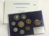 1989 Austrian Mint Unc Coin Set
