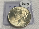 1924 Peace Dollar BU