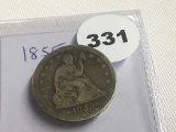 1855 Seated Quarter