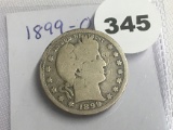 1899-O Barber Quarter