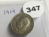 1914 Great Britain 6 Pence, Silver