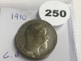 1910 Great Britain Shilling