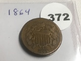 1864 2 Cent Piece