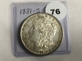 1881-S Morgan Dollar AU
