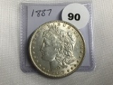 1887 Morgan Dollar