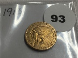 1913 $2 1/2 Gold Indian
