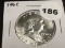 1962 Franklin half dollar Unc