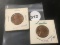 2 Lincoln cent stamped (1) Santa (1) Jimmy Carter