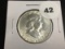 1949-S Franklin half dollar Unc