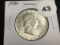 1950 Franklin half dollar Unc