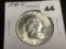 1950-D Franklin half dollar Unc