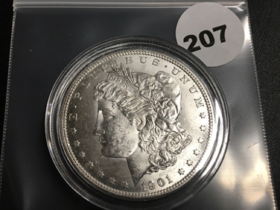 1901-0 Morgan silver dollar Unc
