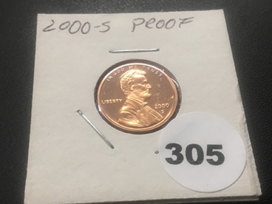 2000-S Lincoln Proof cent