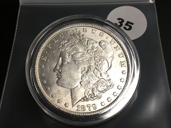 1879 Morgan silver dollar Unc