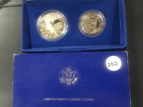1986 US Liberty Coins Proof set