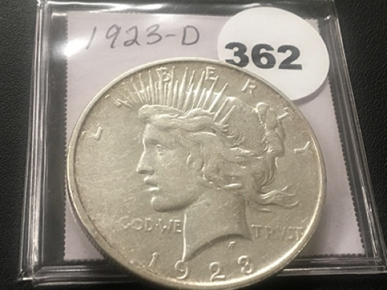 1923-D Peace dollar