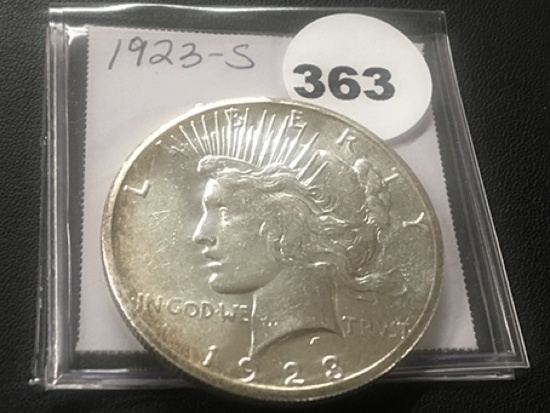 1923-S Peace dollar