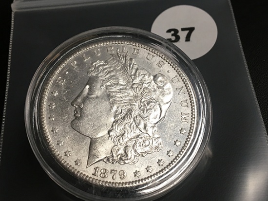 1879-S Morgan silver dollar GEM
