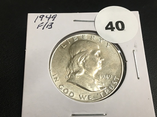 1949 Franklin half dollar Unc