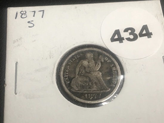 1877-S Seated Dime