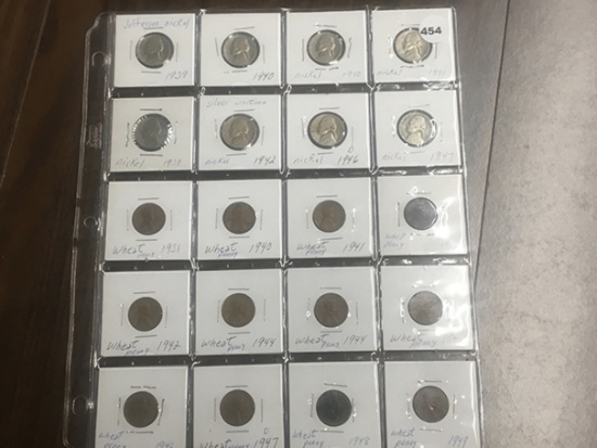 Sheet of Coins