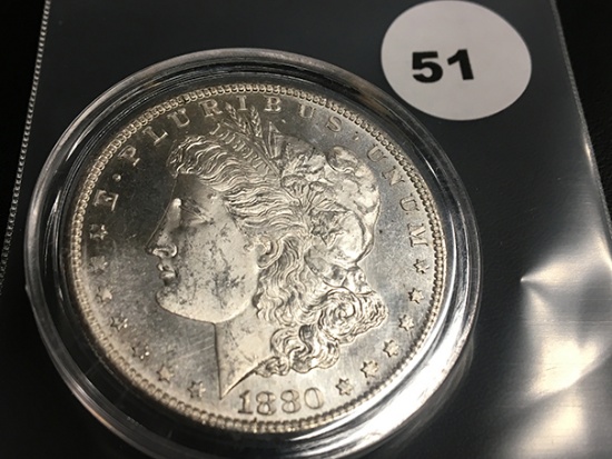 1880-S Morgan silver dollar Unc