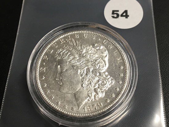 1879-S Morgan silver dollar Unc