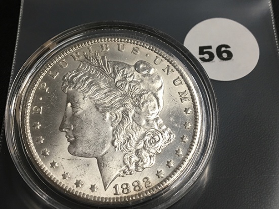 1882CC Morgan silver dollar Unc