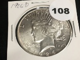 1926-D Peace dollar Unc