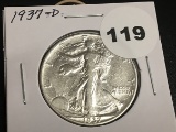 1937-D Walking Liberty half Fine