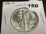 1941-S Walking liberty half GEM