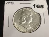 1954 Franklin half dollar Unc