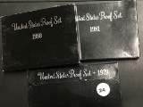 3 Proof sets 1979, 1980 & 1981