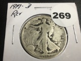 1917-D Walking liberty half REV