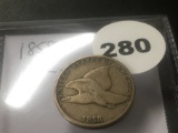 1858 Flying Eagle cent LRG LETTER