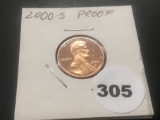 2000-S Lincoln Proof cent