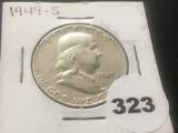 1949-S Franklin Half dollar