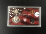 1999 Silver US Mint Proof set NO quarters