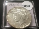 1922-S Peace dollar