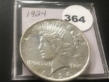 1924 Peace dollar