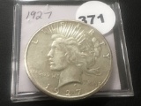 1927 Peace dollar