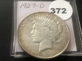 1927-D Peace dollar