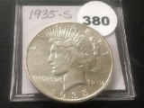 1935-S Peace dollar